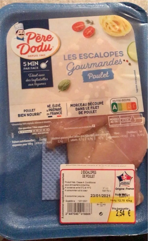 Les escalopes gourmandes