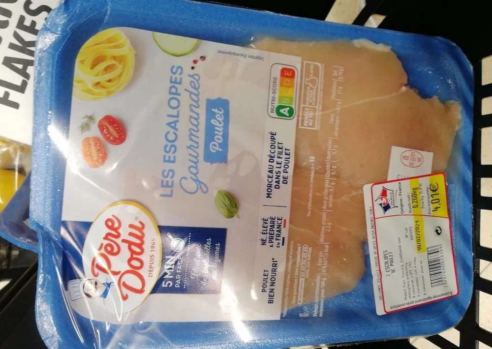 Escalope gourmande de poulet