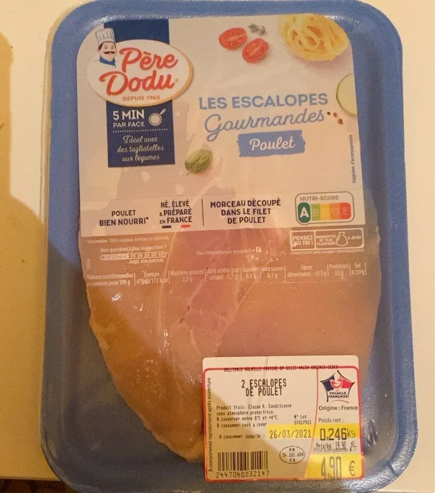 Les escalopes gourmandes