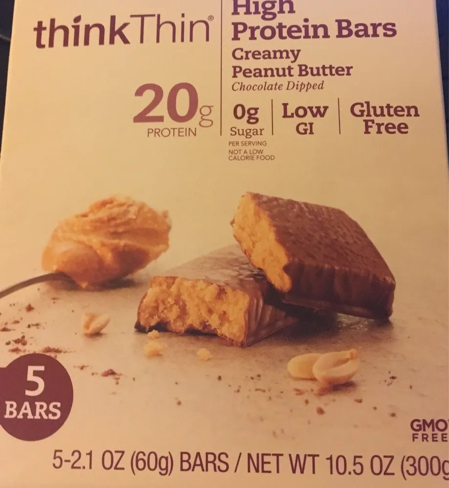 High protein bars creamy peanut butter