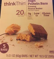 High protein bars creamy peanut butter