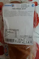 Pain sans sel 200 Gr