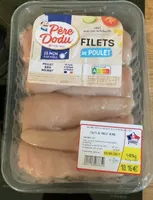 Filets de poulet blanc