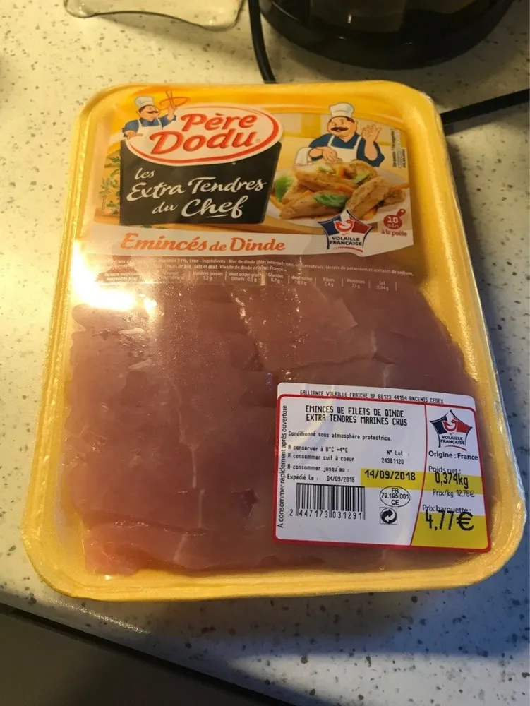 Émincé de dinde