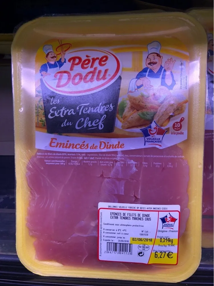 Émincé de Dinde