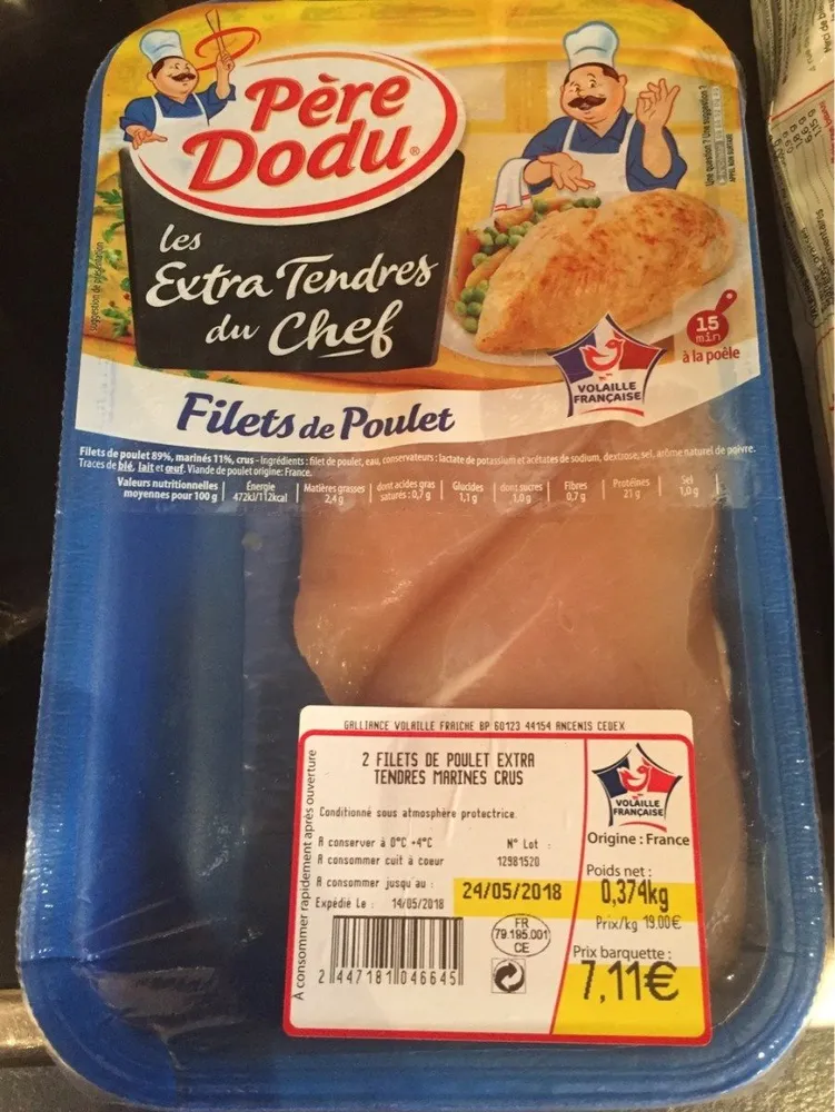 Filets de poulet