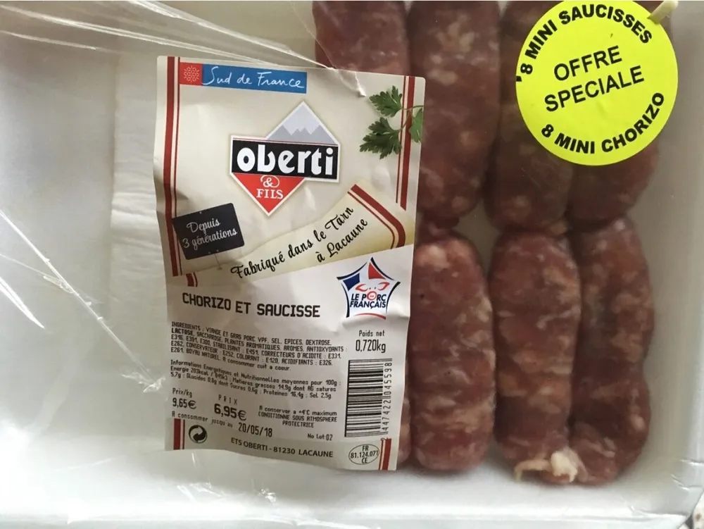Chorizo et saucisse