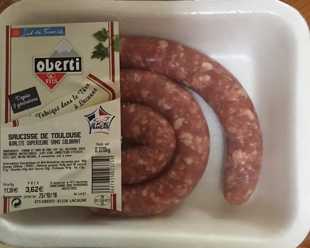 Saucisse de toulouse