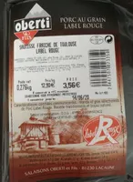 Saucisse fraîche de Toulouse LABEL ROUGE