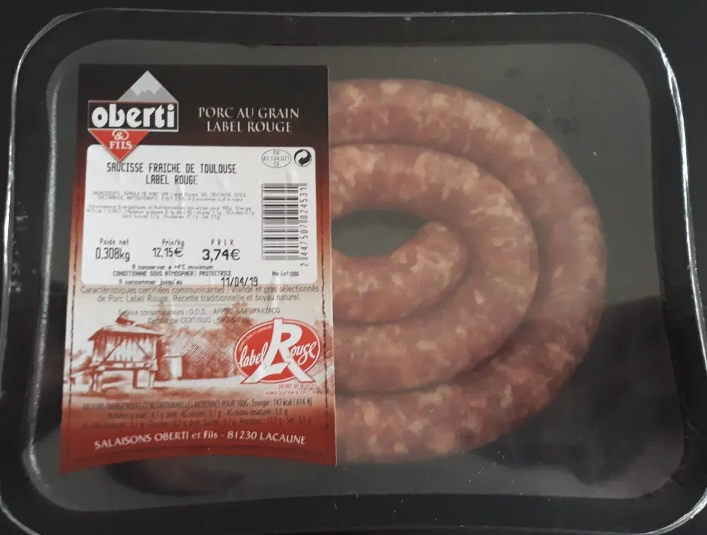 Saucisse Fraîche de Toulouse