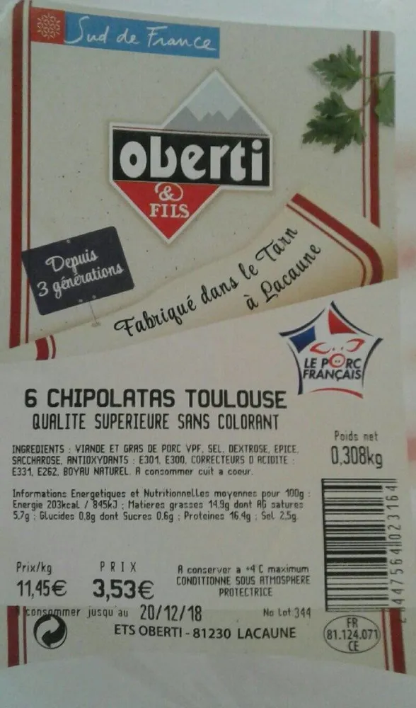 Chipolatas de Toulouse