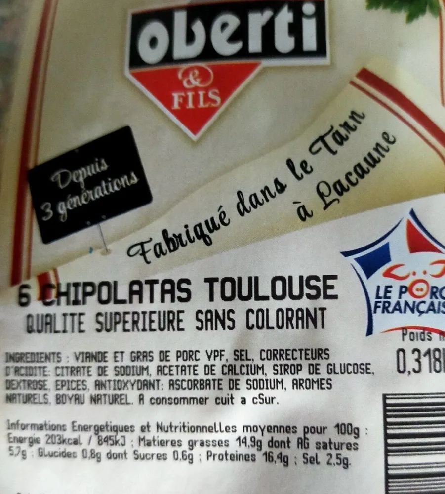 Chipolatas Toulouse
