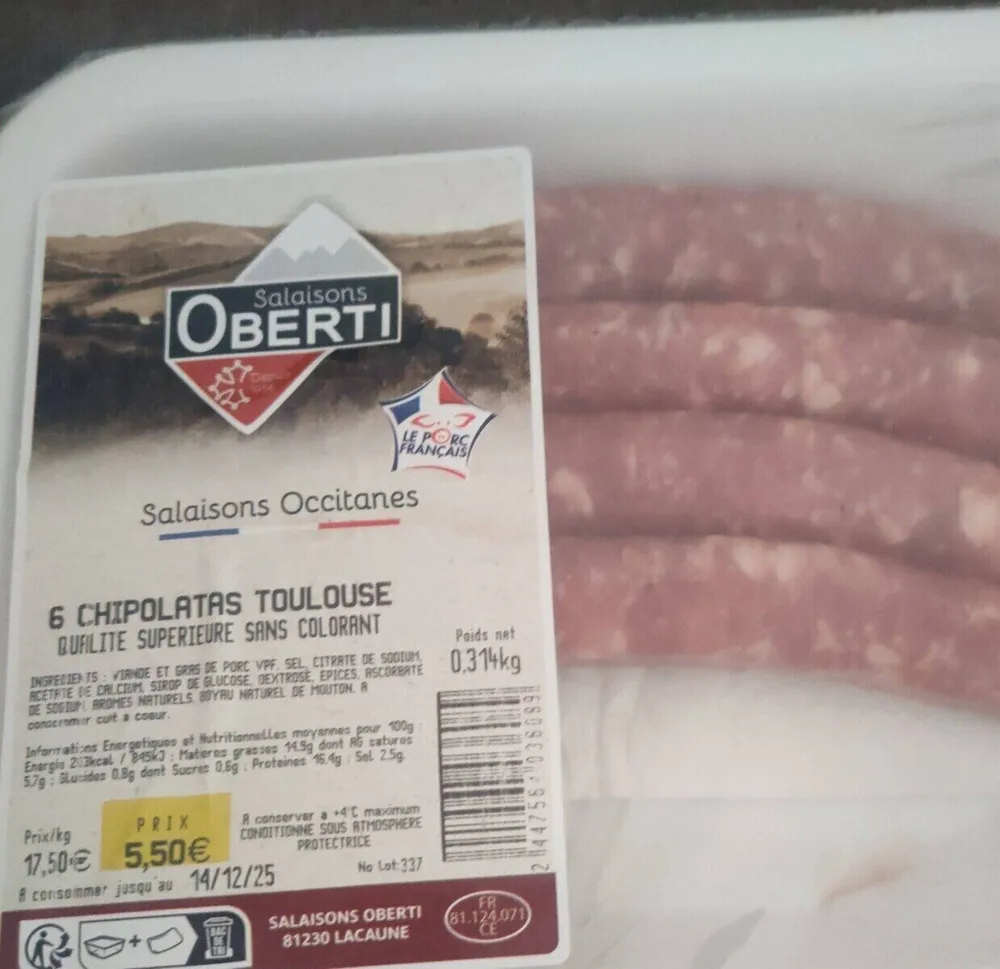 Chipolatas toulouse