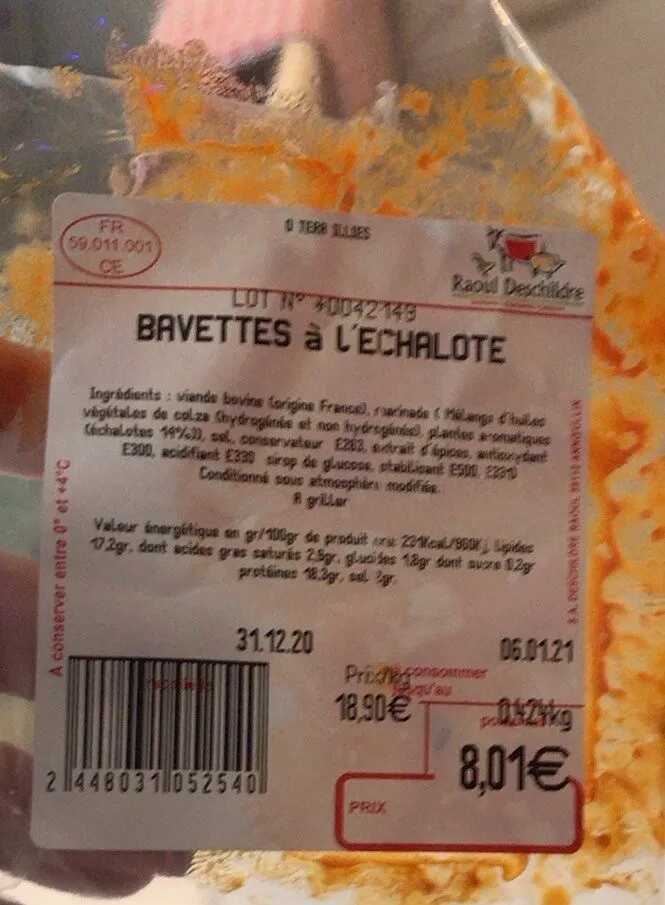 Bavette à l’échalotte
