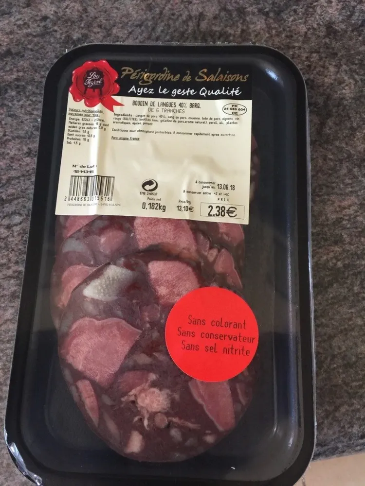 Boudin de langue 40%