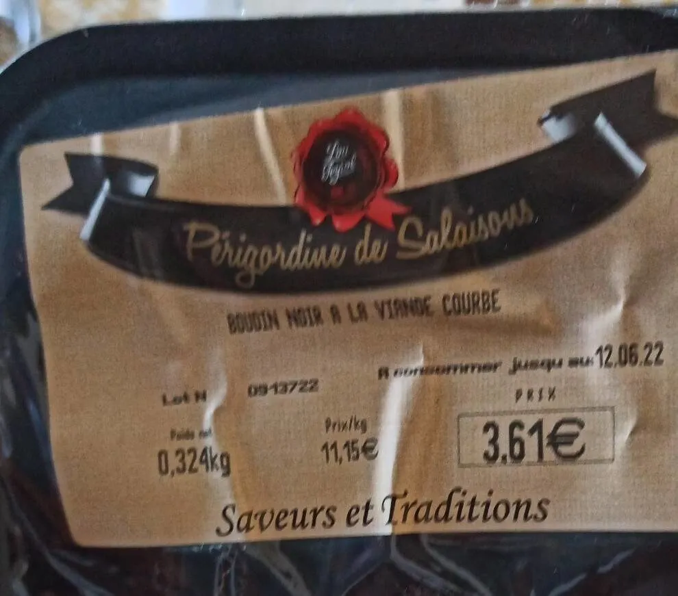 Boudin noir à la viande