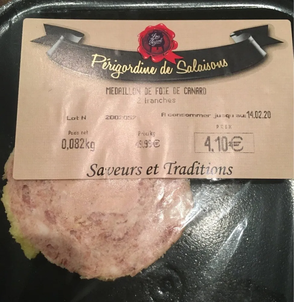 Medaillon de foie gras de canard