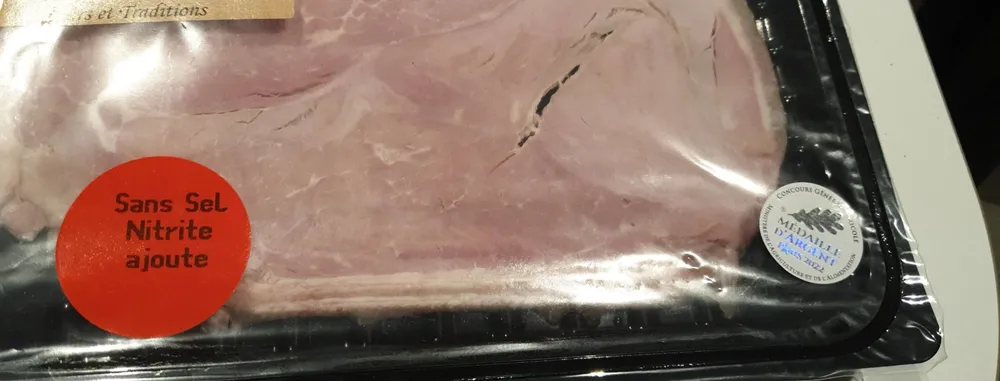 Jambon sans sel de nitrite ajouté contient des nitrites végétaux