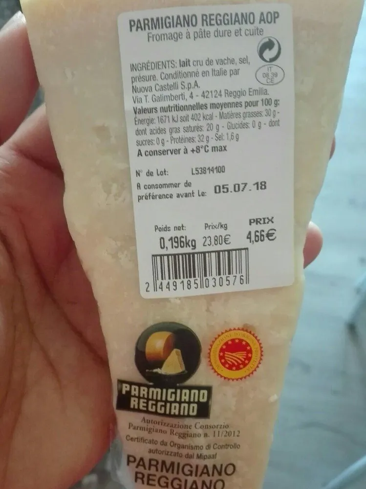 Parmigiano reggiano AOP
