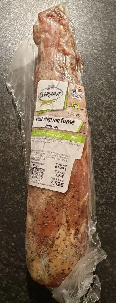 Filet mignon fumé demi sel