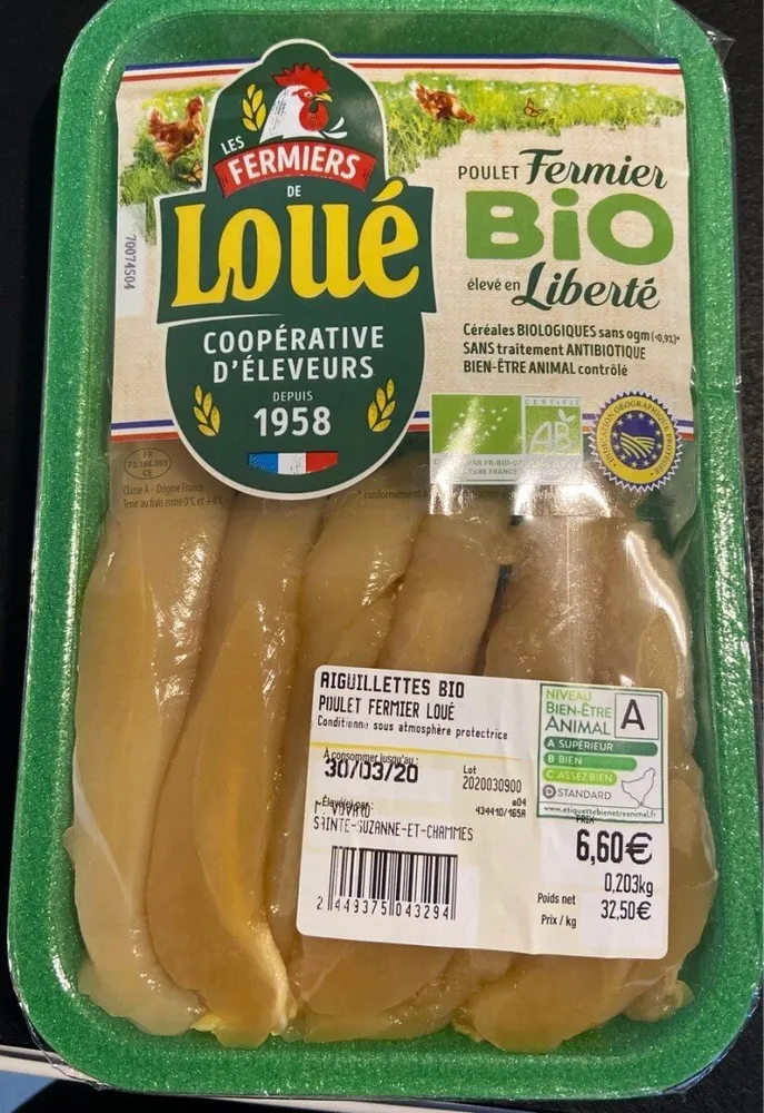 Poulet fermier bio