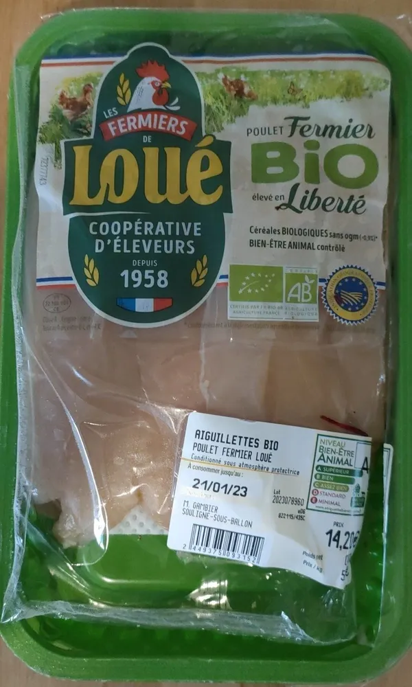 Aiguillettes Bio Poulet Fermier