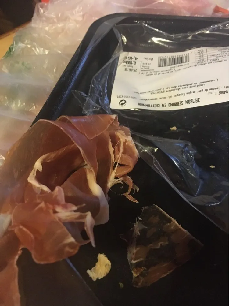 Jambon serrano en chiffon