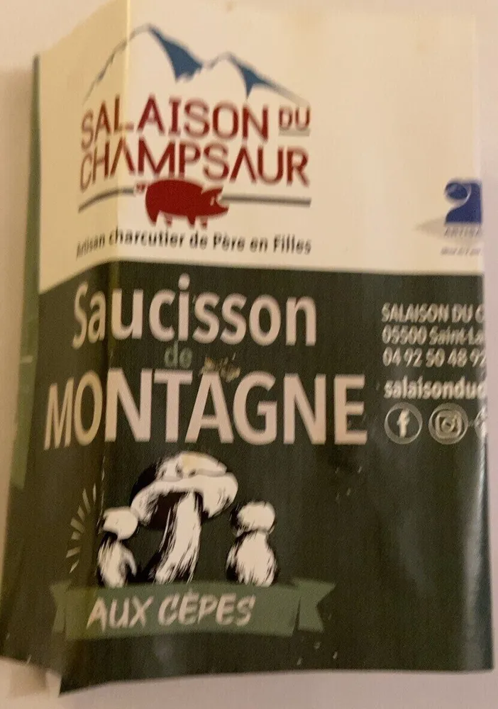 Saucisse de montagne aux cèpes