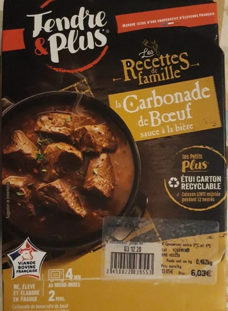 Carbonade de Boeuf sauce Bière