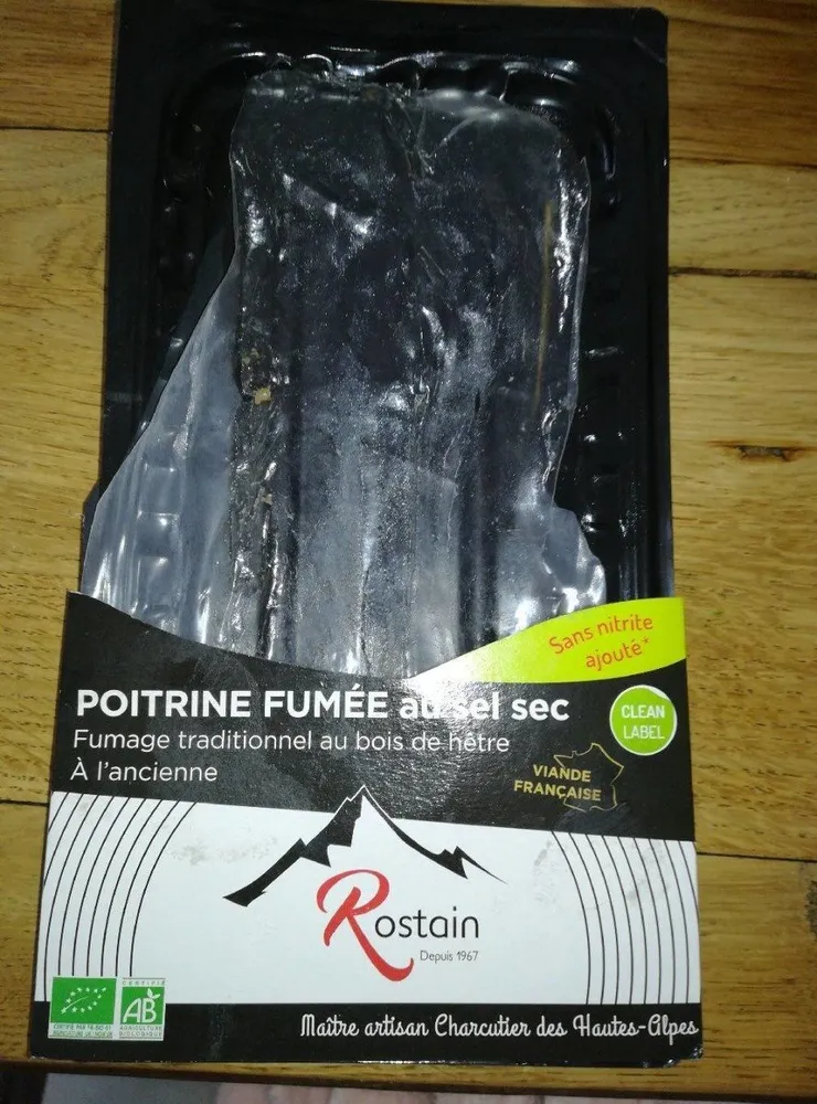 Poitrine fumée au sel sec