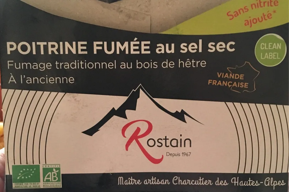 Poitrine Fumee au sel sec