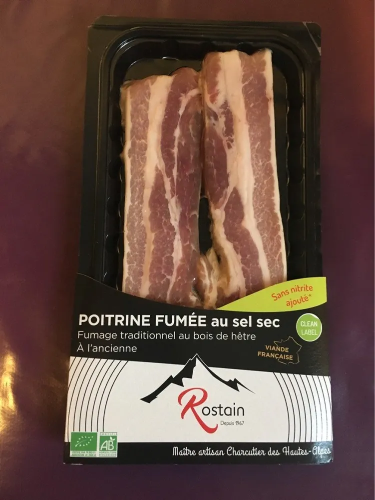 Poitrine fumée au sel sec
