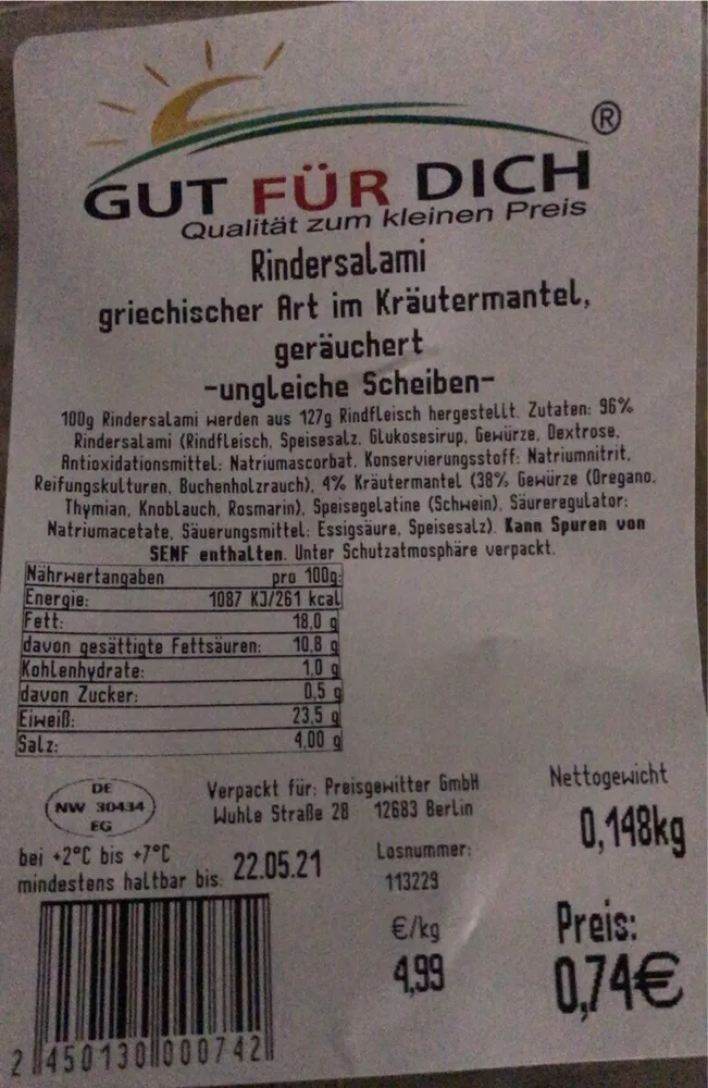Rindersalami