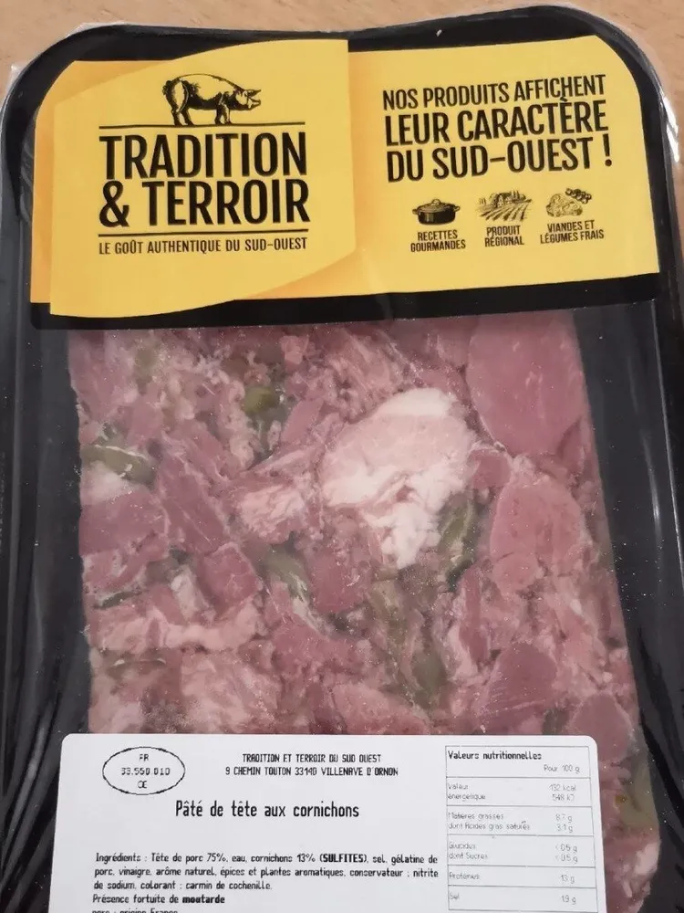 Pâte de tête aux cornichons