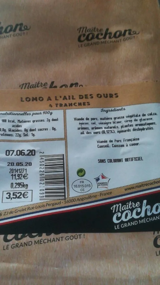 Lomo marine ail des ours