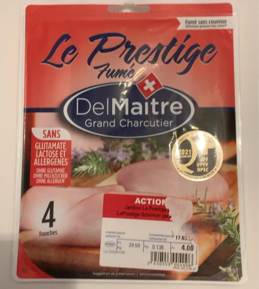 Jambon fume le prestige