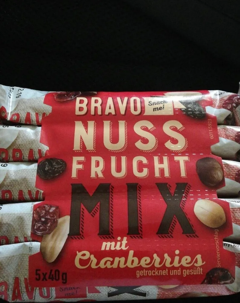 Nuss frucht mix mit cranberry