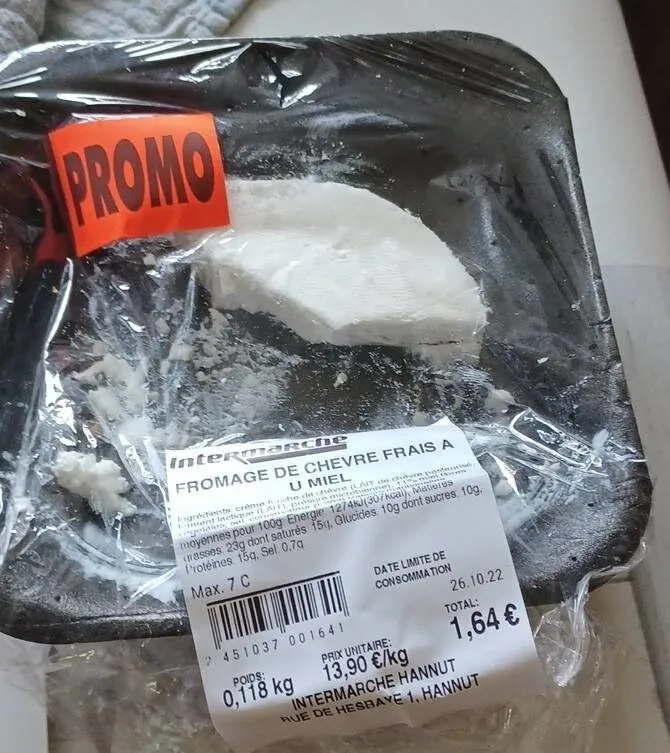 Fromage de chèvre frais au miel