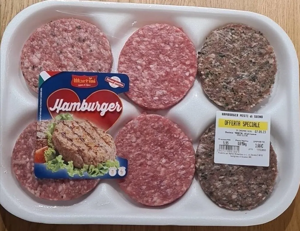 Hamburger misti di suino