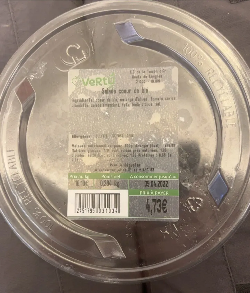 Salade coeur de blé
