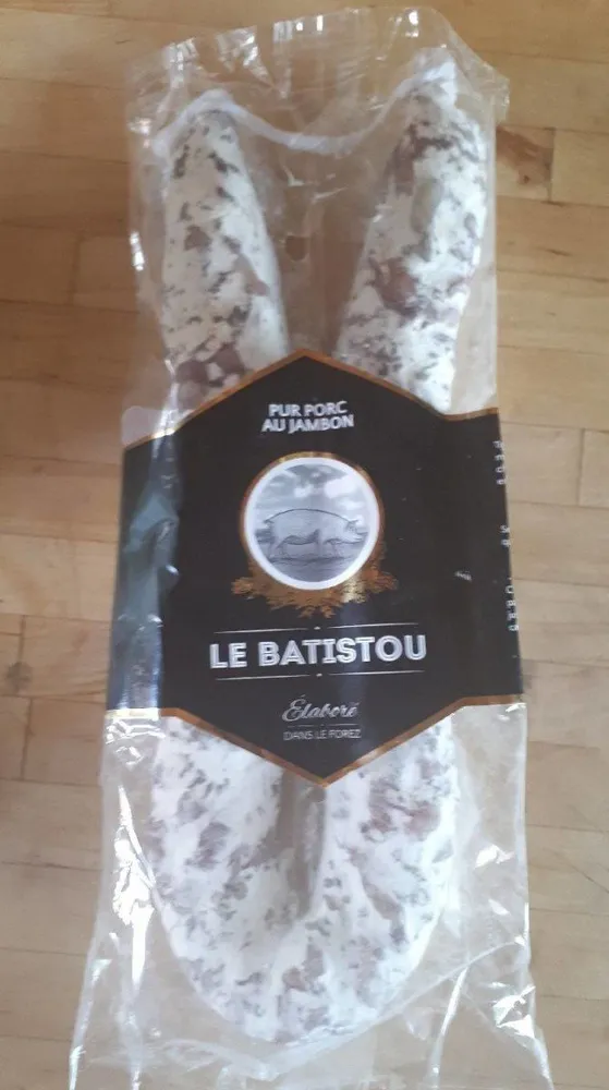 Saucisse courbe pur porc au jambon