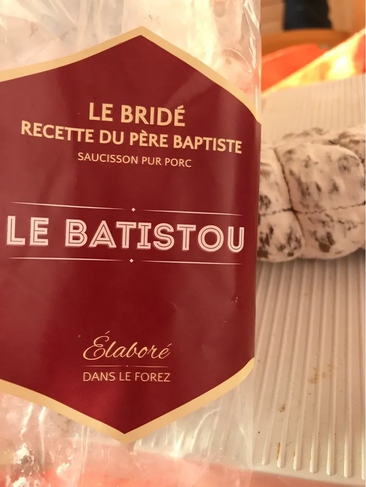 Le bridé - recette du père baptiste - Saucisson pur porc