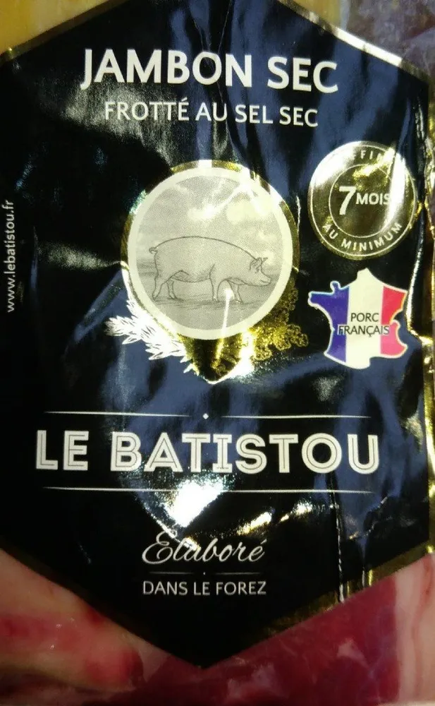 Jambon sec frotté au sel