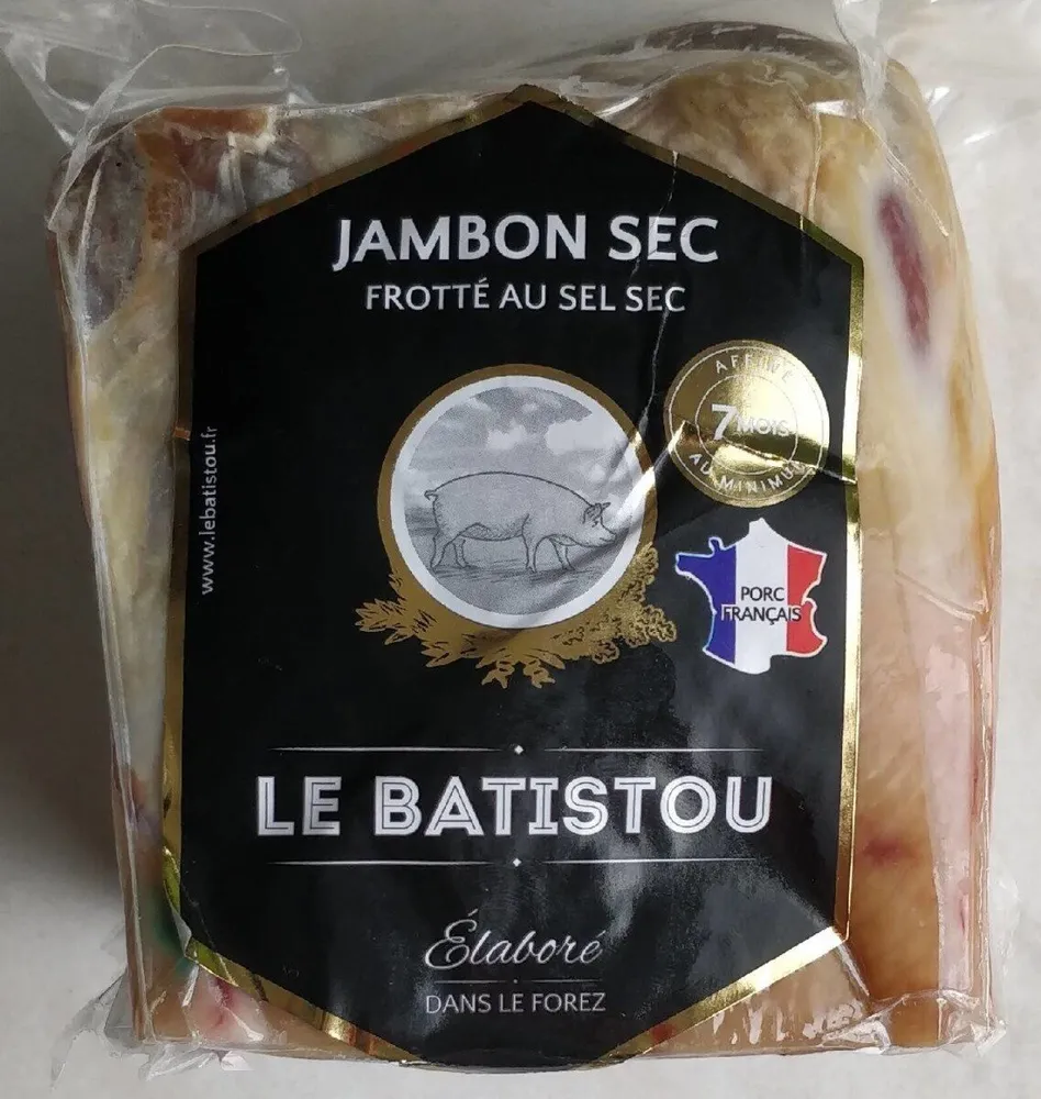 Jambon sec frotté au sel