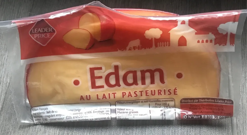 Edam au lait pasteurisé
