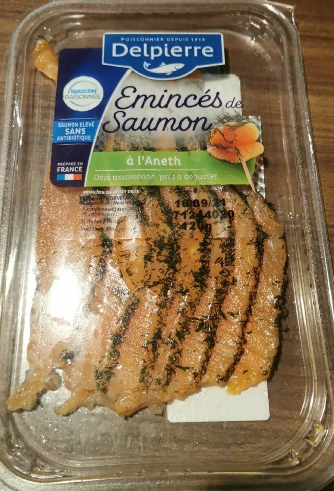 Émincés de saumon salé