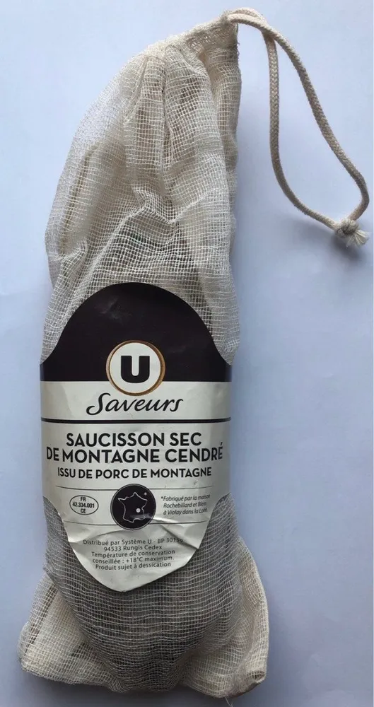 Saucisson sec de montagne cendré