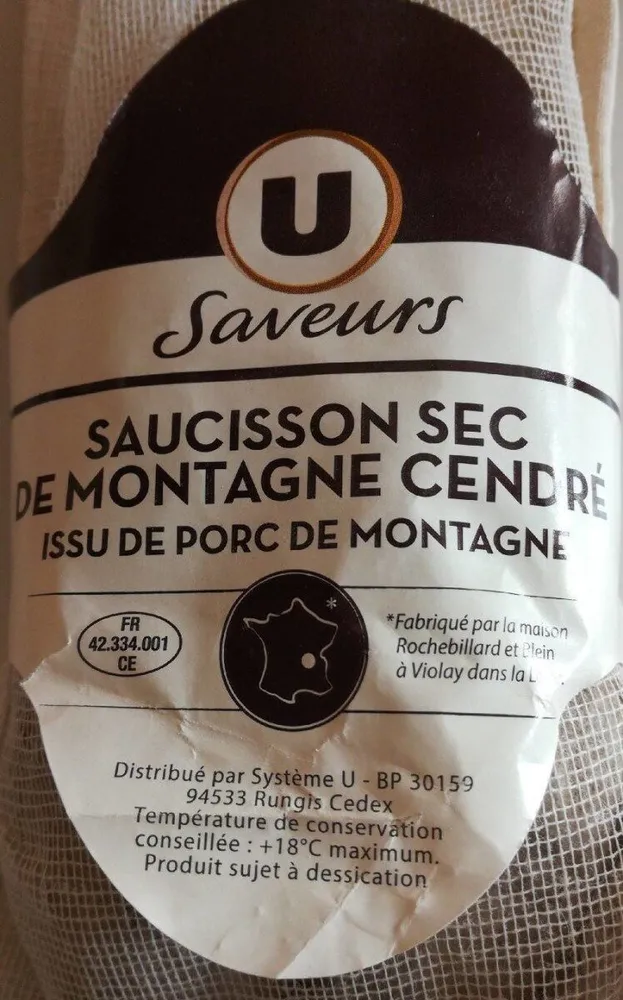 Saucisson de montagne cendré