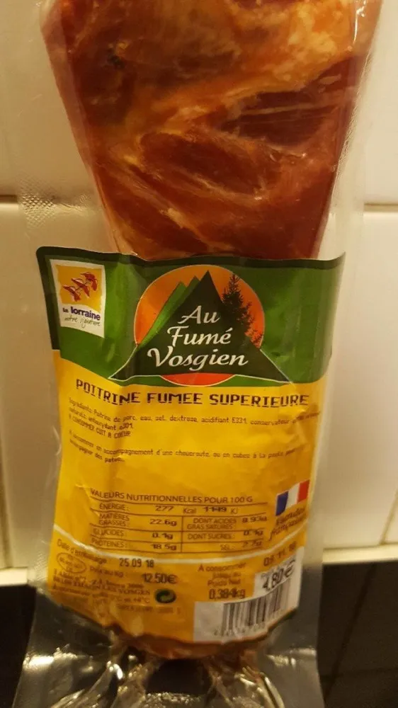 Poitrine fumée supérieure