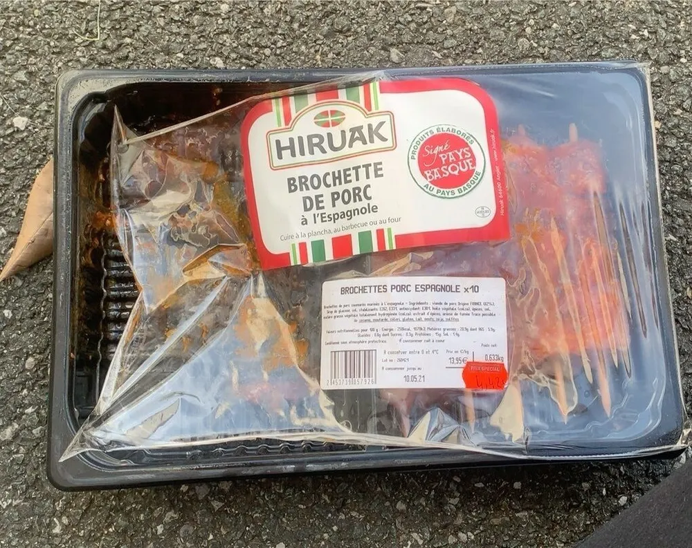brochette de porc a l’espagnol